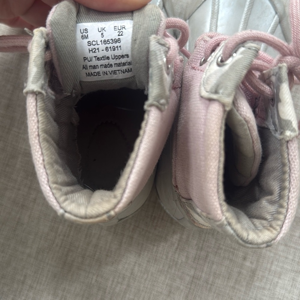 Sperry Duck Boots Waterproof sparkle Toddler Girls size 6‎ rain waterproof - Picture 4 of 12